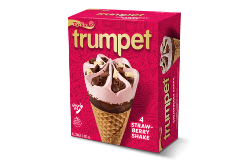 Trumpet Strawberry Shake 4's - 6 Packs